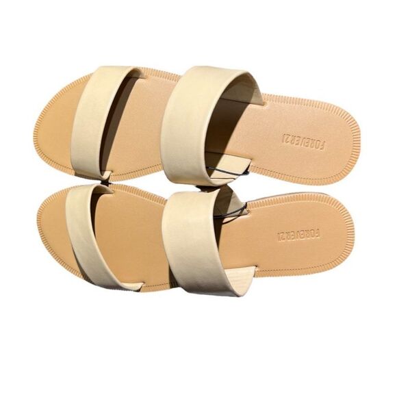FOREVER 21 NEW Taupe Sandals; Size 8 - Picture 3 of 5